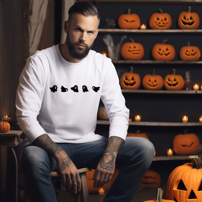 Halloween Ghosts Pattern Elements - Crewneck Sweatshirt