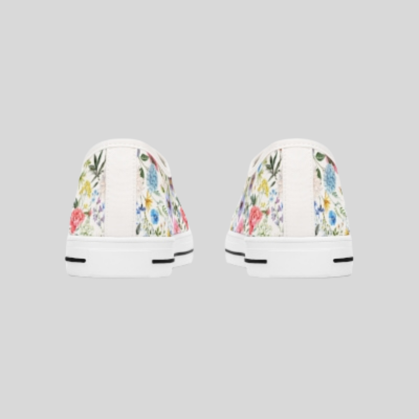 Flowers - Women's Low Top Sneakers