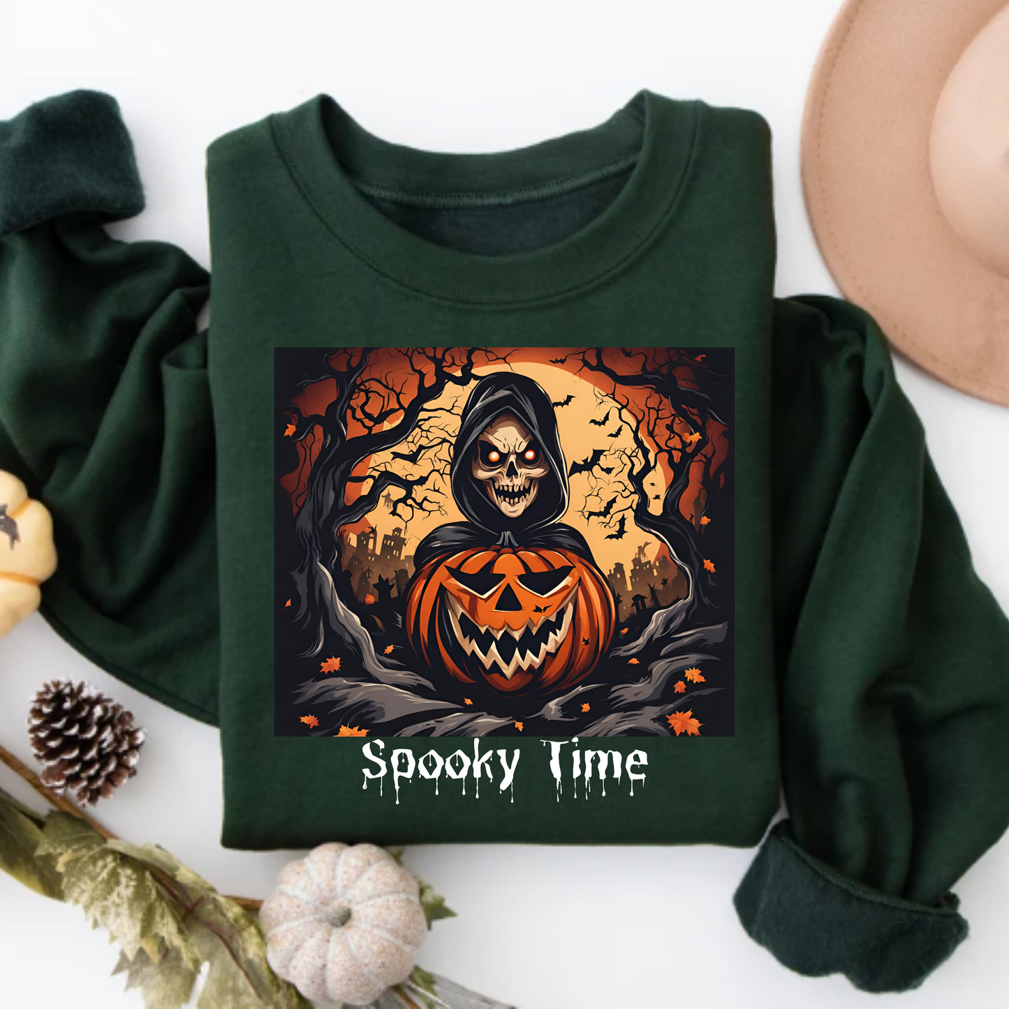 Spooky Time - Adult Crewneck Sweatshirt