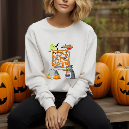 Happy Halloween Maze - Crewneck Sweatshirt