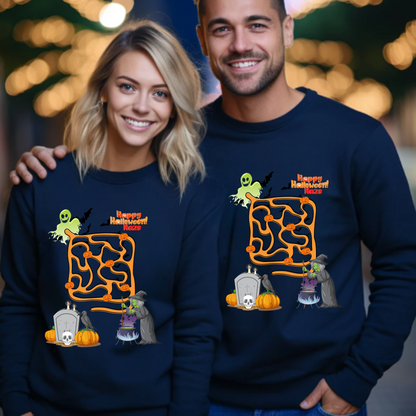 Happy Halloween Maze - Crewneck Sweatshirt