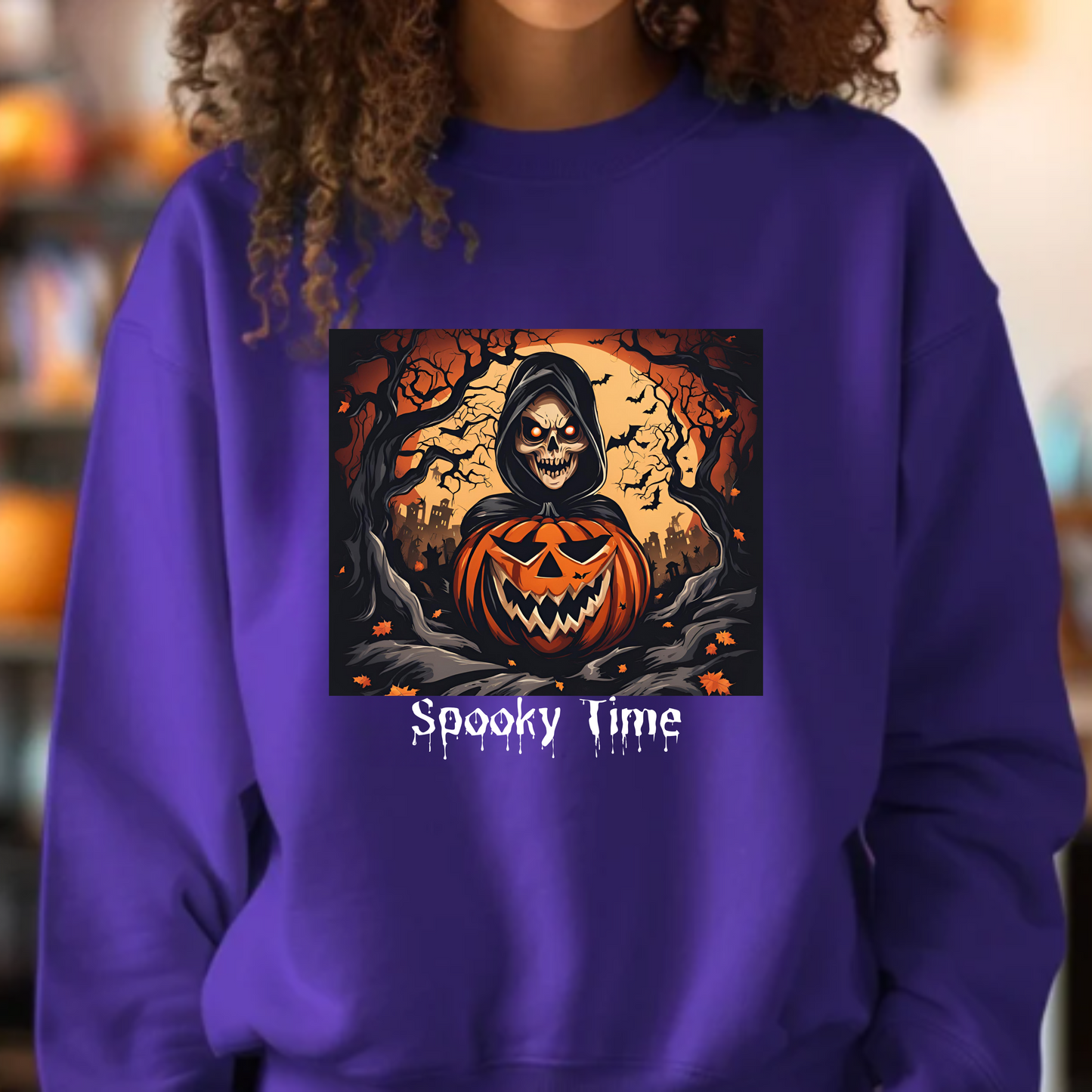 Spooky Time - Adult Crewneck Sweatshirt