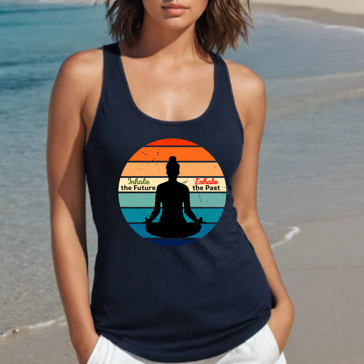 Inhale Exhale - Women's Racerback Tank Top