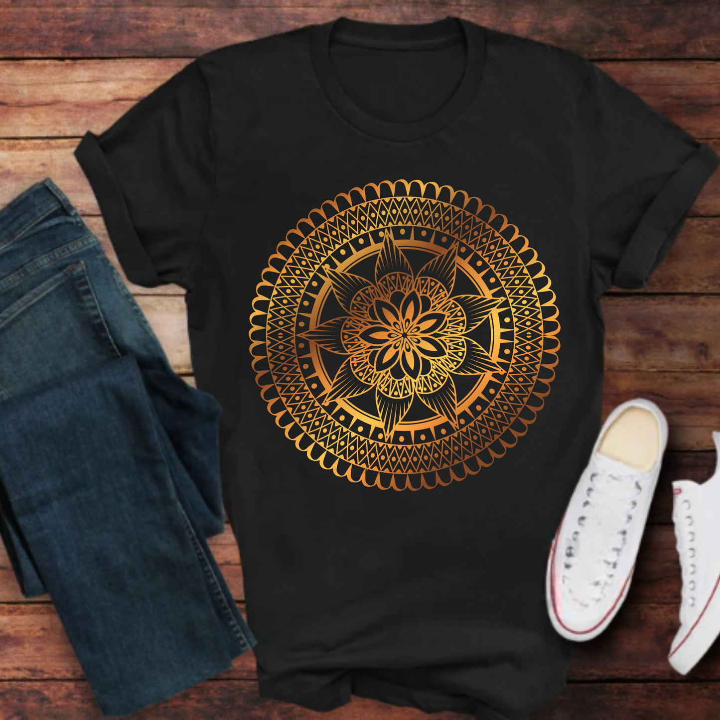 Round Mandala - Cotton Tee