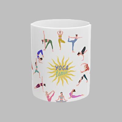 Ceramic Mug - Yoga Time (11oz, 15oz)