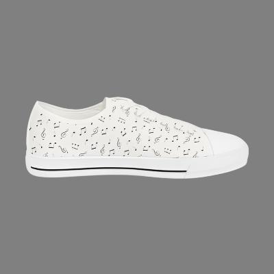 Music Notes - Men's Low Top Sneakers