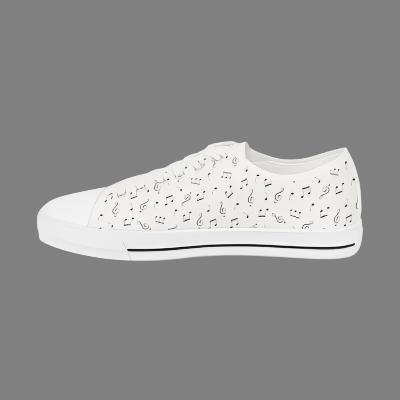 Music Notes - Men's Low Top Sneakers